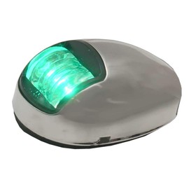 Boat Vertical Navigation Light 69641-G-SS-6-MFCON | LED Green SS