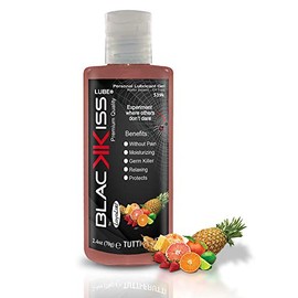 Black Kiss Lube 1BK-Tu  Gel Lubricante Back Door Base Agua. Botella. 70 g (Tutifruti)  Frmula Base Agua  Premium Quality For EveryBody                
