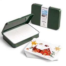 LIGHTWISH Blank Watercolor Paper Postcards (Medium Weight, 300g/m2, 24 Pieces), Watercolor Journal Art Paper Postcards, Thank You Notes, Invitations, Greeting Cards Art Supplies (4.0 x 6.0 inches (102