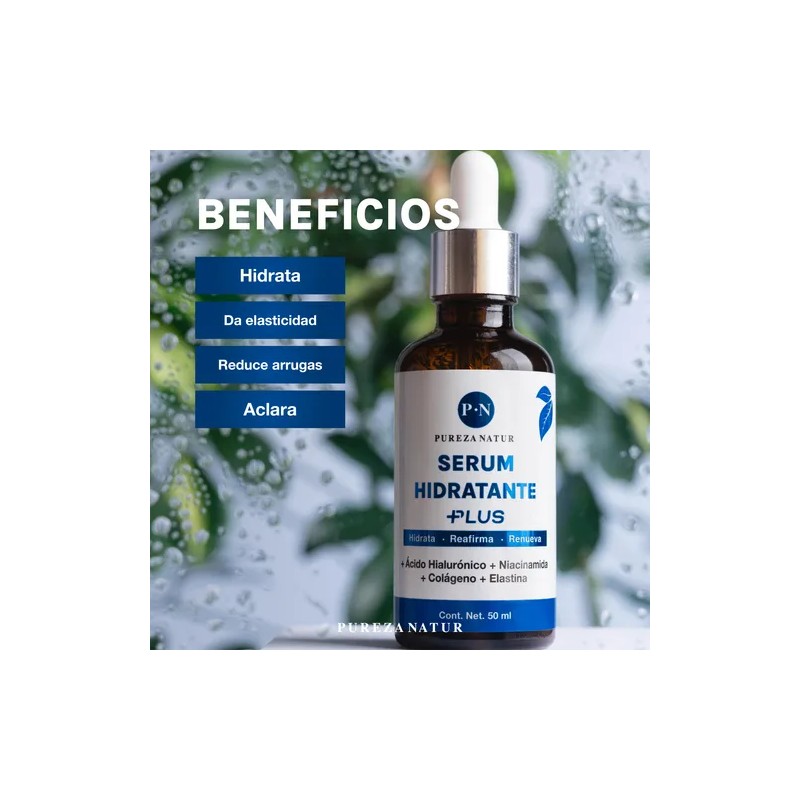 Serum Acido Hialuronico Hidratante Plus + Niacinamida Facial Todo Tipo