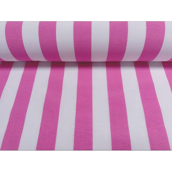 Sofia gestreifter Stoff, 4 cm breit, weiße Streifen, für Vorhänge,