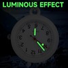 LAoabyoe Clip On Nurse Watch with Second Hand, Glow in