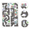 2 Sheets Car Track Stickers Kids Wallpaper Peel and Stick