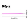 200pcs Micro Applicator Brushes, Pink Disposable Micro Brushes Make Up
