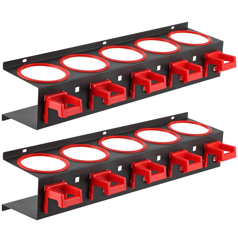 MOLIGOU 2 Pcs Spray Bottle Storage Rack, Wall Mount Bottle