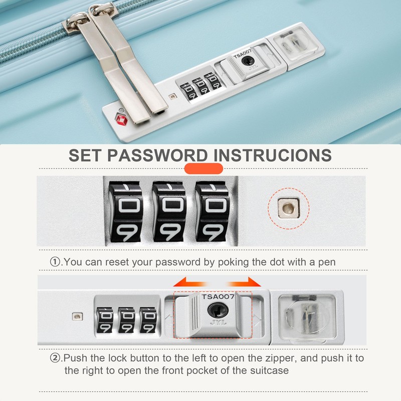 Strawberry Fairy Travel in Style with 20-Inch Carry-On Luggage Set,