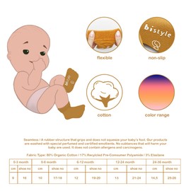 bistyle Organic Cotton Stopper Socks Toddler Baby ABS Non-Slip Thick Socks 3 Pairs Winter Warm Kids Non-Slip Socks Boys Girls Thermal Newborn Socks, gray