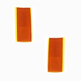 For Chevy Chevy 1994-2002 Reflector Driver and Passenger Side | Pair | Front | w/Single Sealed Beam Headlights | Replacement For GM2556101, GM2557101 | 5974341, 5974342