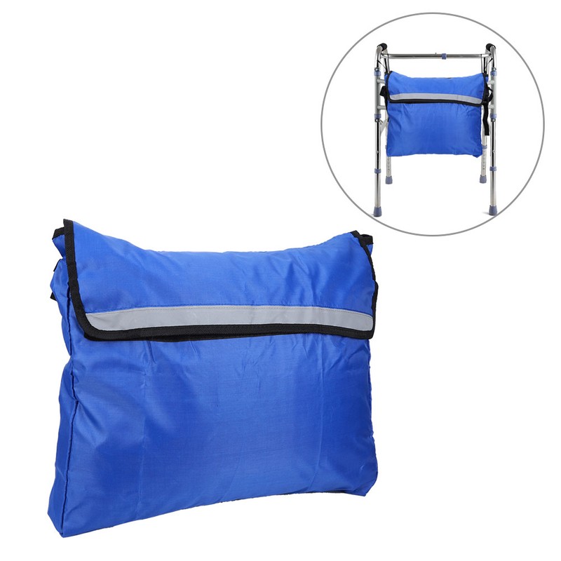 Wheelchair Storage Bag Walker Mobility Aids Waterproof Hanging Bag AccessoryBlue