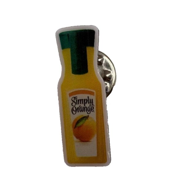 Waffle House Button Simply Orange Juice Pin Limited Edition Flair