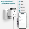 Jadeshay Thermostat, 10A Programmable WIFI thermostat Socket Digital Smart Heating