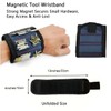 Multi-pocket tool pouch, magnetic wristband & screw positioning bit holder