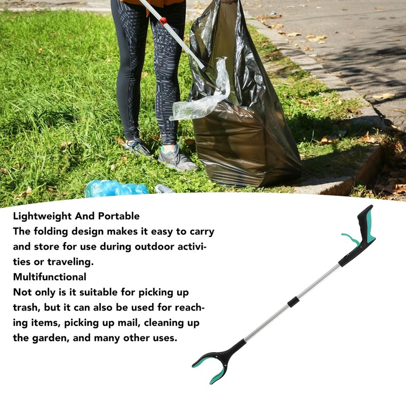 Grabber Reacher Tool Foldable Lightweight Rotational Multifunctional Handy Trash Claw