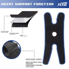 Hivexagon Knee Ankle Elbow Cold and Warm Pain Bag Strap with Adjustable Double Strap (Ice Pack Not Included) HG218