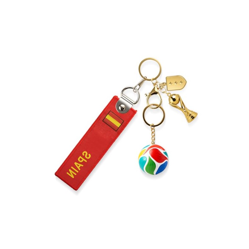 Soccer Keychain Set - 4PCS World Cup Inspired Accessories