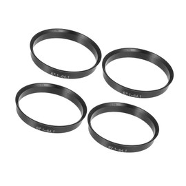 Hihaha 67.1mm to 64.1mm Universal Car Hub Centric Rings Black - Pack of 4 Durable Material