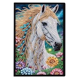 DCIDBEI Diamond Painting Notebook A5 Blank Diamond Painting Notebooks Diamond Painting Diamonds Secret Diary Sketchbook for Adults Gifts Sketchbook Journal Book Horse