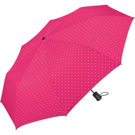 Mini Pocket Umbrella Women's Flash Automatic Dots, Pink, Pocket umbrella