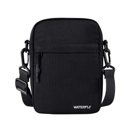 WATERFLY Umhängetasche Schultertasche Messenger Bag: Herrentasche Zum Umhängen Klein Herren Handy Sling Tasche Männer Shoulder Crossbag Brusttasche Damen Crossbody Handytasche