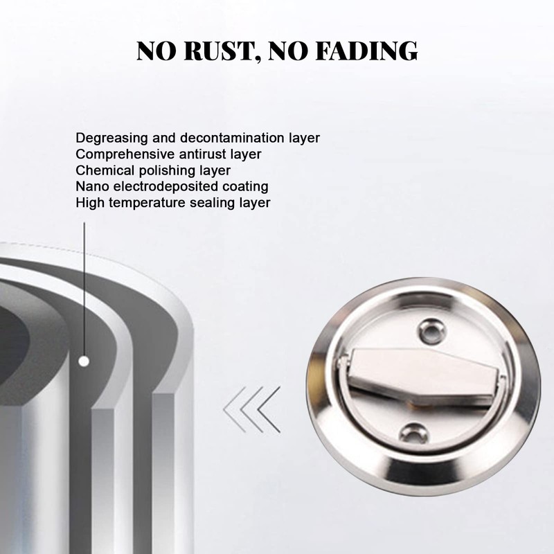 Setaria Viridis Stainless Steel 304 recessed Door Handles ，Hidden Door