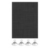 Gardinia Flexible Sun Shade, Black , 40 x 80