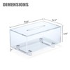 YoBa Thick Acrylic Tissue Box Holder Rectangular Tissue Box Dispenser