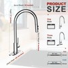 Lavatrum Kitchen Faucets with Pull Down Sprayer 17 Inch Single