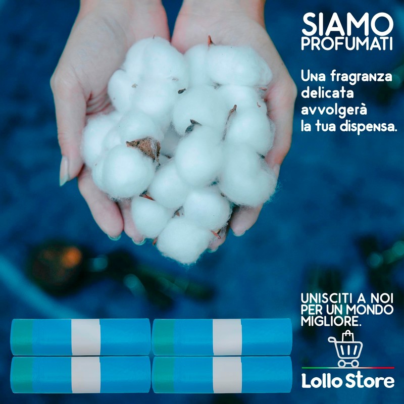 60 Bags 55 x 65 cm Blue Talc Scented 40