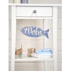 VBS Decorative Sign "Fish", Pine Wood, Approx. W 23.5 x