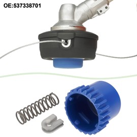 SG Store 5 Sets of Trimmer Head Bump Knobs Springs Kits Compatible with Husqvarna T25 T25B T25BB OE 537338701 Bumper Buttons+Springs+Eyelet Sleeves