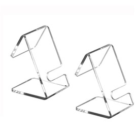 Upstore 2Pcs Acrylic Watch Display Stands Clear Watch Holder Organizer for Mens Watches Bracelets Jewelry Compact Watch Rack for Home Decor Retail UseGift Showcase (2.9 x 1.7 x 1.9 Inches)