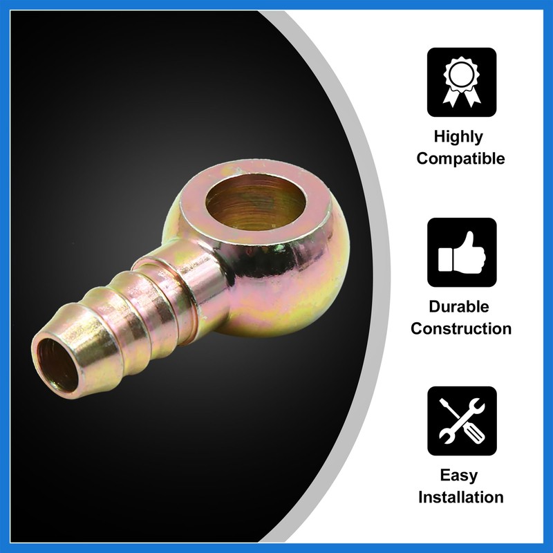 VekAuto 1/2" 12mm ID Hose Barb 14mm Banjo Fitting Fuel