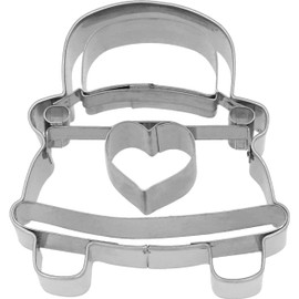 Birkmann Wedding Car Cookie Cutter, 6 cm, Stainless Steel, High Quality