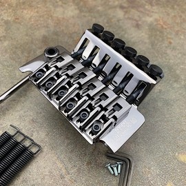 Gotoh Floyd Rose Locking Tremolo Set, Cosmo Black – PGE1996TCK + 33mm Block (Extra, Not Original Part of Tremolo) PGE1996TCK/TB33