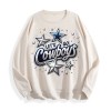 Dallas Cowboys "Let's Go Cowboys" Graphic Crewneck Sweatshirt, 6 Colors,