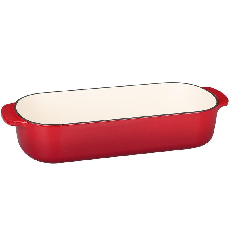 EDGING CASTING Enameled Cast Iron Loaf Pan with Lid, Bread