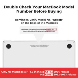 iCasso Compatible with MacBook Air 13.6 Inch Case 2025 2024-2022 Release M4 A3240 M3 A3113 A2681 M2 with Retina Display, Matte Hard Shell Case for MacBook Air 13 + Keyboard Cover, Art Modern