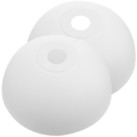 Garneck Pack of 2 Plastic Lampshade, Floor Lampshade, Replacement Plastic Shell, White Lampshades, Mushroom Lampshade for Floor Lamps, Table Lamps