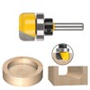 3 Piece Bowl Router Bit Dish Cutter Round Groove Round