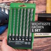 Pinava® SDS Plus Drill Bit Set [Double Twist] - 7-Piece