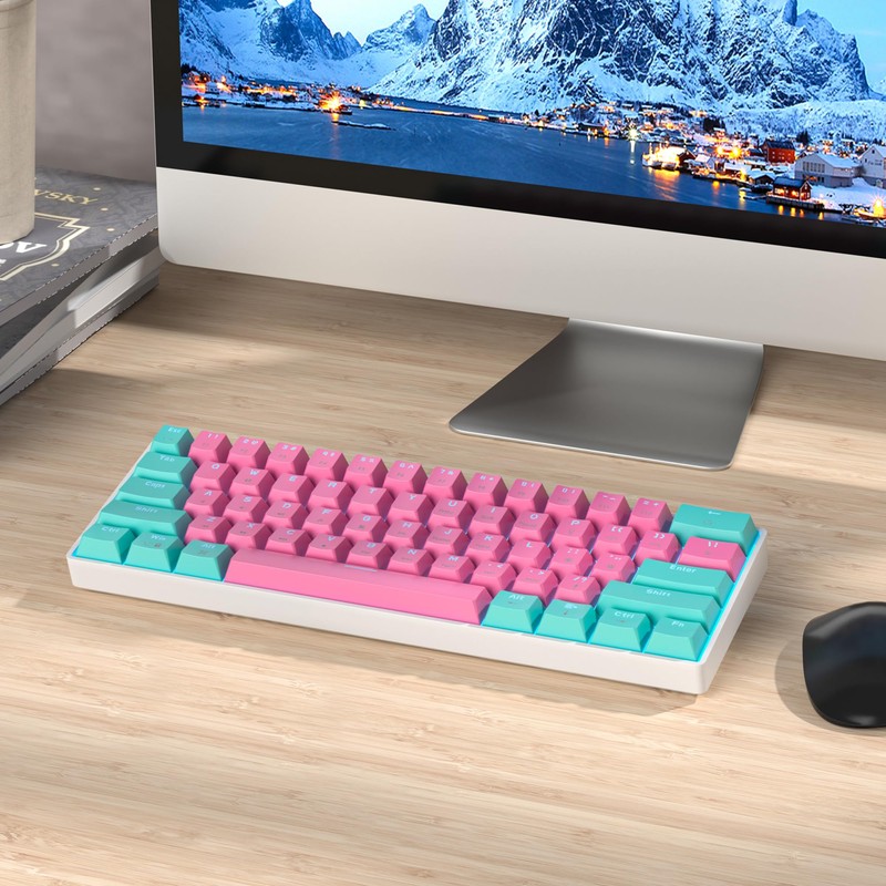 60 Percent Gaming Keyboard 61 Keys Wired Mechanical Keyboard Ultra