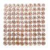 1-100 Counting Coins - Mini 1" Number Discs - Tree