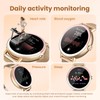 KEEPONFIT Smart Watches for Women Android/iPhone, IP68 Waterproof Fitness Tracker
