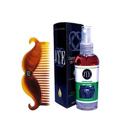 JYE Kit para Barba y Bigote Incluye 1 Loción Mas Barba y Peine Forma de Bigote