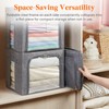 Lifewit Clothes Storage Bins with Metal Frame, Stackable Storage Box,
