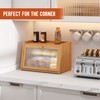 GHWIE Large Bread Box, Easy Access & Cleaning - Bamboo