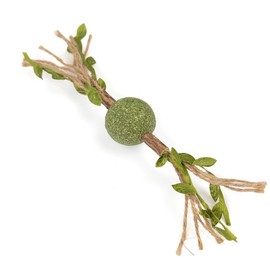 CanadianCat Company Cat Toy Catnip Ball with Matatabi Stick and Jute Cord
