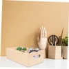 TEHAUX Box Solid Wood Storage Box with Handles Small Tool