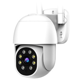 NUCKILY Cámara de Seguridad Exterior WiFi, Cámara de Vigilancia Impermeable IP66, iCSee O Tris Home App, 2MP PanTilt 360 Grados, Audio Visión...      