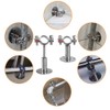 4Pcs Adjustable Pipe Bracket Pipe Clamps, Wall Mount Ceiling Mount